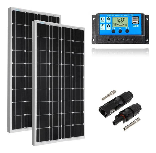 Panel Solar 180 W + Regulador 30a Ahorrador De Energia Xlt