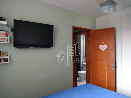Apartamento Com 2 Dormitórios À Venda, 60 M² Por R$ 270.000,00 - Fonseca - Niterói/rj - Ap4047