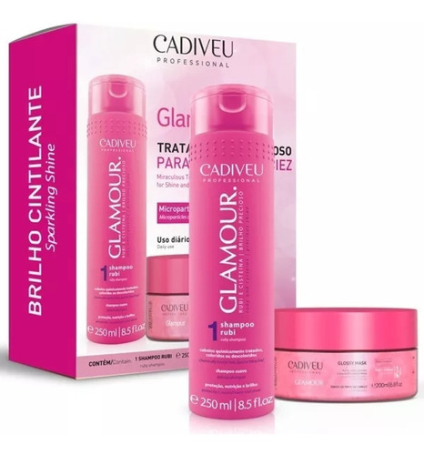 Kit Cadiveu Glamour Shampoo + Mascara - Tratamento Milagroso