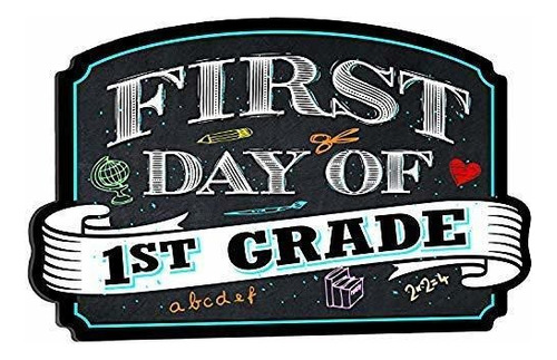 Señales - First Day Of School Photo Picture Prop Rigid 