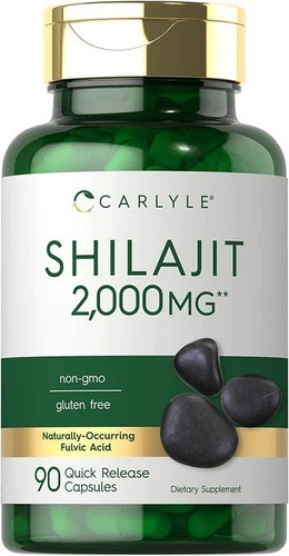 Carlyle | Shilajit Asphaltum Mineral Pitch | 2000mg | 90 Cap