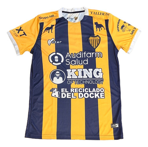 Camiseta Dock Sud Titular Vilter 2022 #7 En Vinilo Nueva