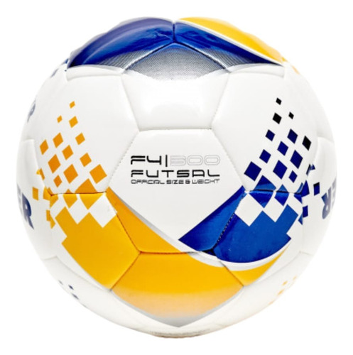 Pelota Striker Futsal Medio Pique N°4 Mod.hibrida-glossy Azul/amarilla
