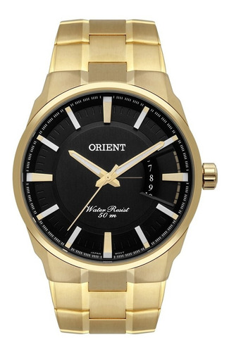 Relógio Orient Original Masculino Dourado Clássico Mgss1175 