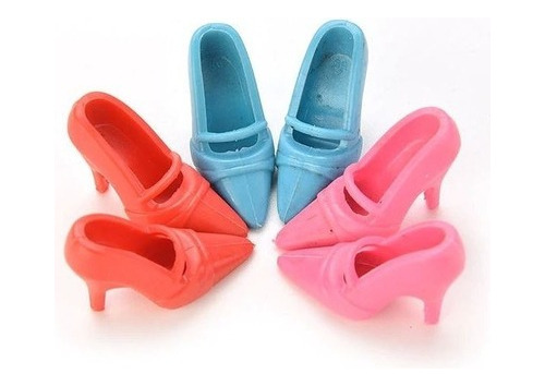 Zapatos Compatible Muñeca Barbie ( 3 Colores )