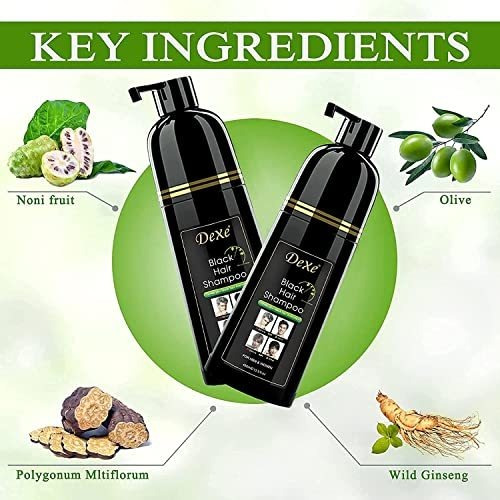 Shampoo De Cabelo Preto400ml Dexe Instant Black Hair Shampoo