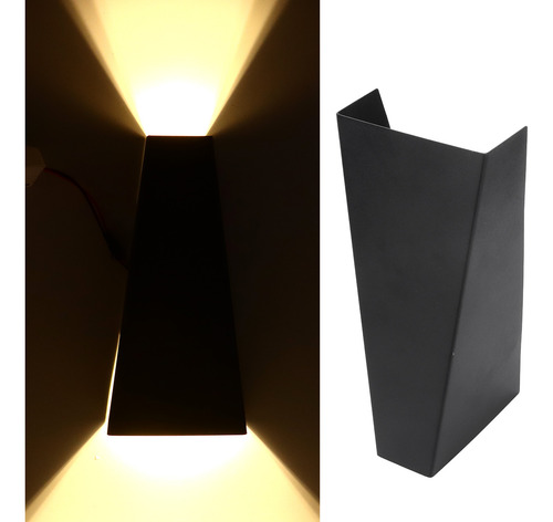 Pared Led Trapezoidal Moderna, Minimalista, De Arriba A Abaj