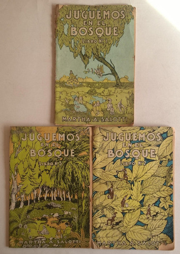 Lote Libros Juguemos En El Bosque Nº1, 2 Y 3- Martha Salotti