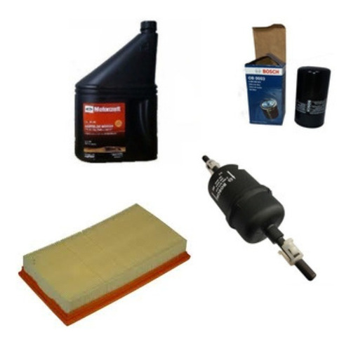 Kit De Filtros Bosch + Aceite 10w40 Ford Focus One Nafta