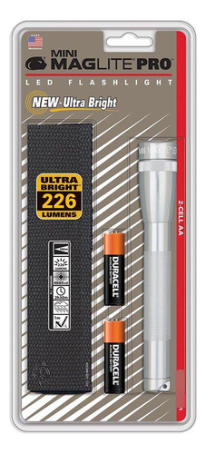 Linterna Led Maglite Mini Mag Aa 332 Lúmenes Plata