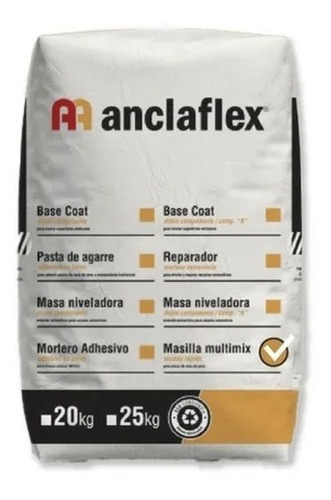 Masilla Secado Rapido Anclaflex 30 Min 20 K - Smf