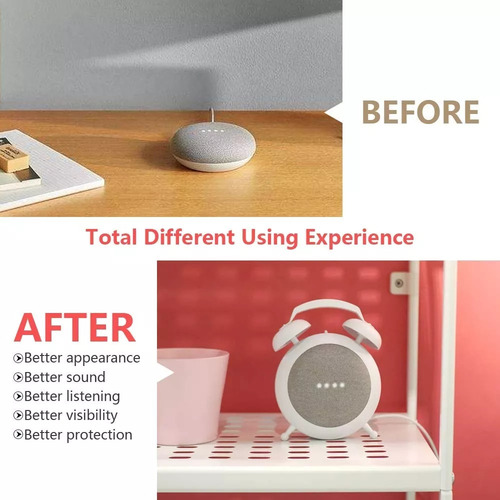 Google Home Mini + Base Tipo Reloj