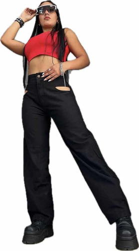 Jean Las Locas Mom Demon Original 100% Mujer Pantalones