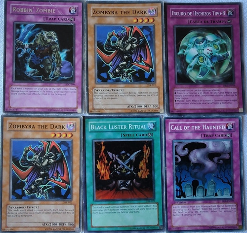 6 Cartas Yu-gi-oh Diferentes  Especiales (bb96