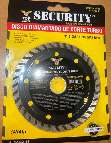 Disco De Corte Turbo Húmedo/seco 7 1/4 Covo Mayor Y Detal