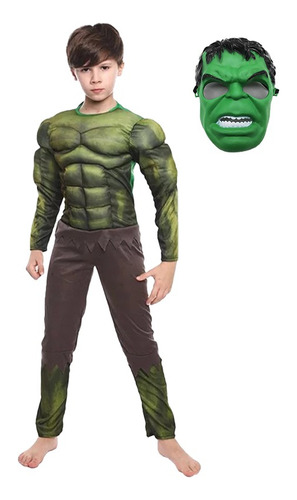 Disfraz Hulk Niño Regalo Cumpleaños Halloween Importado