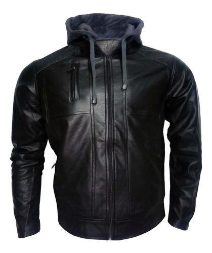 Chaquetas En Cuero Tex Hombre Capota