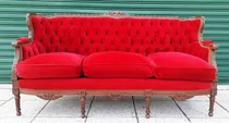 Comprar Sofá Sillón 3 Cuerpo Estilo Francés Luis Xvi Living Capitoné