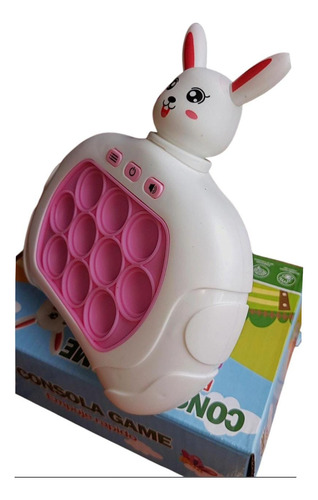 Mini Consola Videojuego Popit Juguete Electronico Antiestrés Conejo