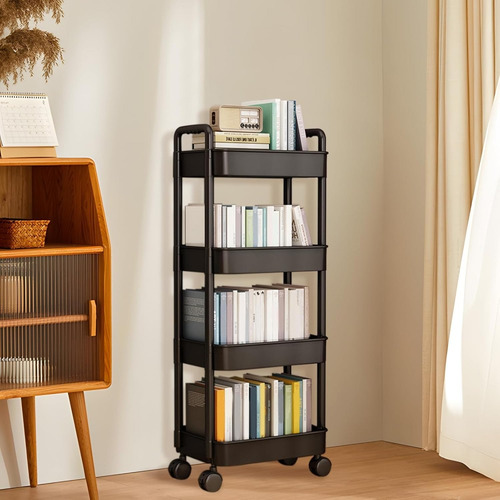 Carrito Organizador Multiusos 4 Niveles Con 360 Grados