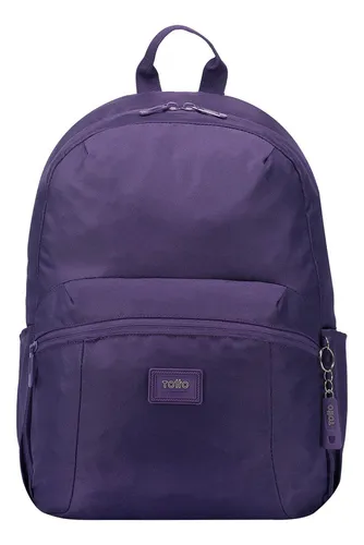 Mochila Escolar Para Mujer Porta Laptop 14 Trik M Totto Color Violeta  Diseño de la tela Liso