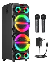 Comprar Bocina Bluetooth Bocinas Bluetooth Grandes Estéreo Inalámbrico Bocina 8 pulgadas x2 Bafles Amplificados Subwoofer Karaoke Portatil Airamp MC8231 Color Negro