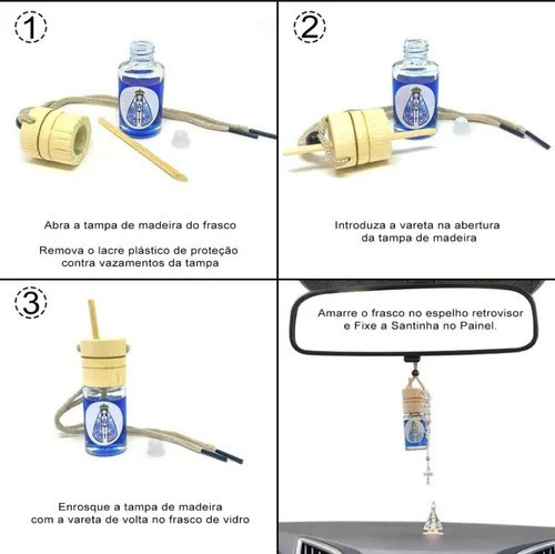Aromatizante Cheirinho Carro Kit 3 Pçs Inter Seleção Gospel