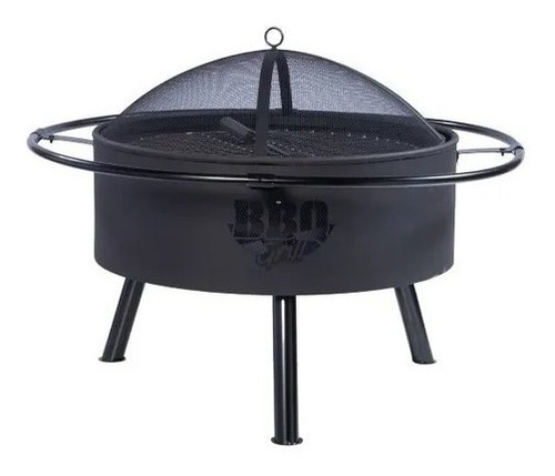 Fogonero Parrilla Campo Leña Bbq Grill - Rex Color Negro