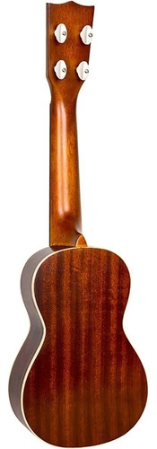 Flight Mus-2 Ukelele Acústico Soprano Caoba Funda 12 Traste Color Marrón