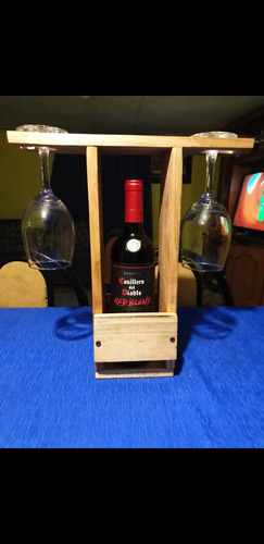 Porta Vino Hecho De Pallets