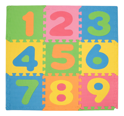 Alfombra Mat Eva Numeros Multicolor 9 Pz Infanti