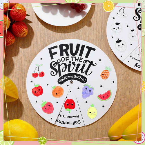 Juego De Ruedas Para Colorear Spiareal Fruit Of The Spirit P