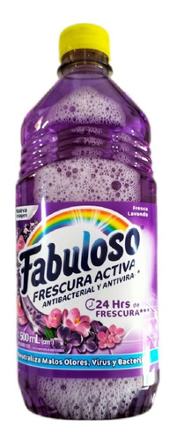 Caja Limpiador Fabuloso Lavanda 24 Botellas De 500 Ml.