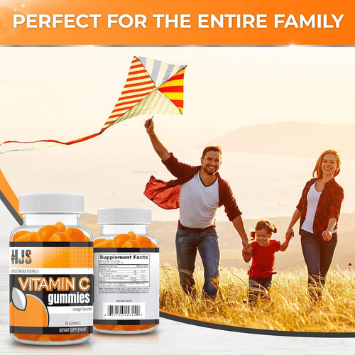 Hjs Supplements Gomitas Vitamina C 1000mg 90 Unidades