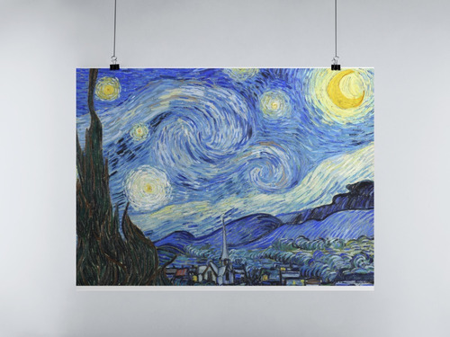 Poster Noche Estrellada (starry Night ) Van Gogh 70x50cm