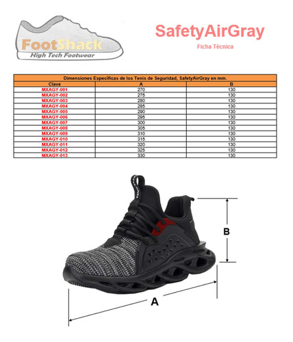 Zapatillas De Deporte Con Puntero, Mxagy-012, 12.5us, 28.5mx