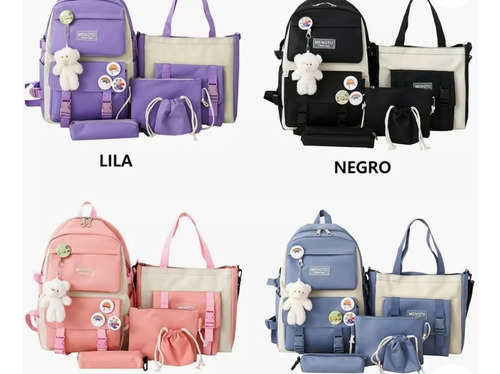 Bolsos Para Niñas De 5 Piezas 