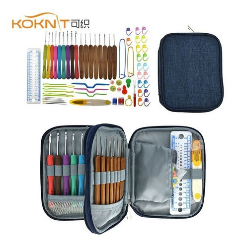 Kit Koknit Crochet - Agujas De Tejer De Ganchillo De Bambú