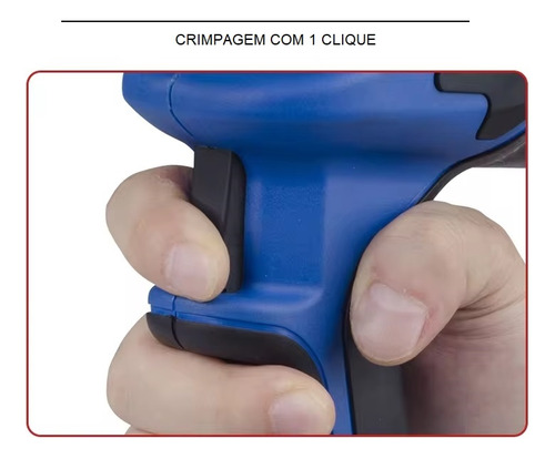 Alicate Crimpador Hidráulico A Bateria P/ Terminal Tubular