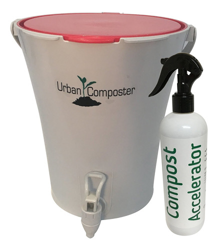 Exaco Ucsmall-r-k Urban Composter & Accelerator Spray Kit 2.