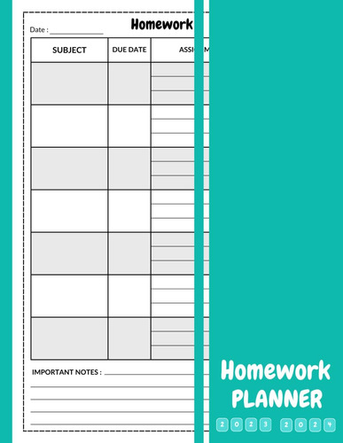 Libro: Student Homework Planner : Daily And Weekly Tracker X