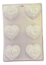 Comprar Molde Piecitos De Bebe Corazon Jabones Baby Shower Gelatina