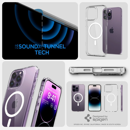 Case Funda Spigen Ultra Hybrid Magsafe iPhone 14 Pro Max 6.7