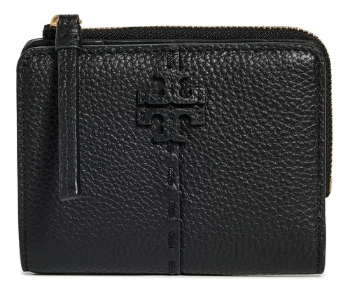 Tory Burch Mcgraw - Cartera Plegable Para Mujer, Color Negro