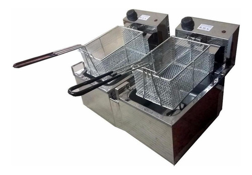 Imagen 2 de 2 de Freidora industrial ROA 16 L acero inoxidable 220V