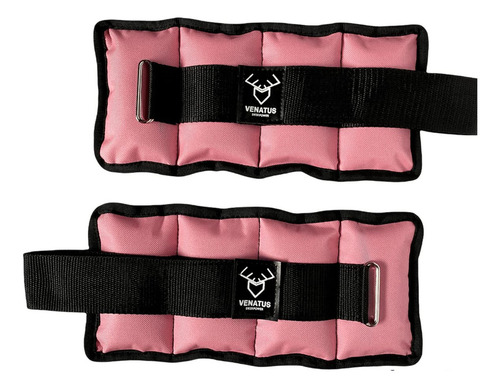 Polainas Deportivas 1 Kg Tobillera Gym Ajustables Rosa