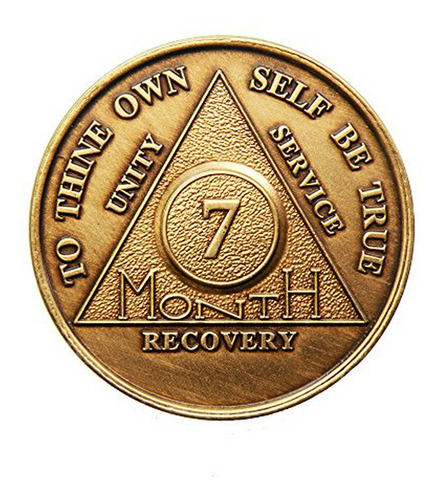 7 Mes Bronce Aa (alcohólicos Anónimos) - Sober / Sobriedad /