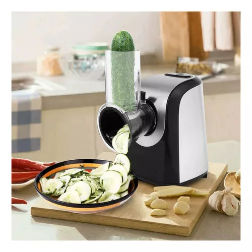 Homdox Rallador eléctrico de queso de 150 W, 5 en 1, trituradora eléctrica  profesional para verduras Silcer de verduras con control de un solo toque