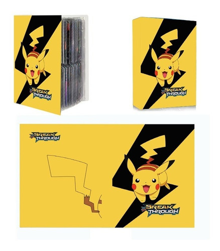 Album Cartas Pokemon 240 Uni Carpeta Pikachu Laminas 
