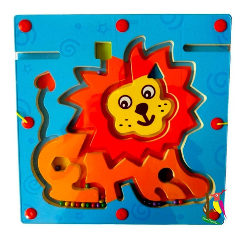 Ludo Imantado Juego Laberinto Didactico Juguete Madera Niños